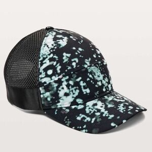 Lululemon Running Hat Snapback Mesh Dash Splash Cap‎ Golf Water Pickleball Black